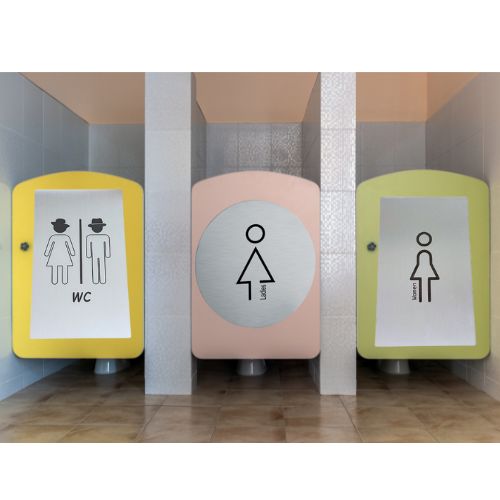 Pictogrammes Plaques de toilettes publiques