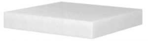 CPE50508 White polyethylene food stump 50x50x8h