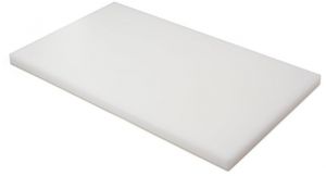 P40302 WHITE cutting board in polyethylene cm.40X30X2h