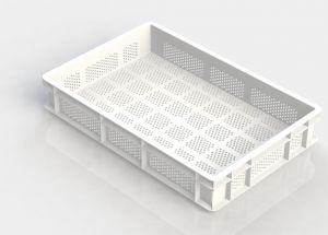GEN-VAS010-FA Open perforated pasta tray 600x400 Height 100mm