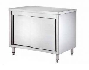 GDASR166 Table armoire avec portes coulissantes 1600x600x850