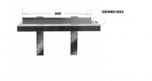 GDWBS1R84 Stainless steel shelf 800x400x400 (H)