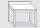 EUG2117-08 tavolo su gambe ECO cm 80x70x85h-piano con alzatina