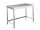 EUG2207-06 table sur pieds ECO 60x70x85h cm - plateau lisse - cadre inférieur sur 3 côtés