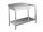 EUG2317-12 tavolo su gambe ECO cm 120x70x85h-piano con alzatina - ripiano inferiore