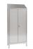 IN-694.02 2-door 2-seater stainless steel Aisi 304 2-door dressing cabinet with dirty / clean partition. 95X40X215H
