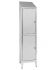 IN-694.09.430 Multi-storey cupboard in stainless steel Aisi 430 2-seater 2-door with dirty / clean partition Cm. 50X40X2