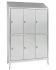 IN-694.10.430 Multi-storey cupboard in Aisi 430 stainless steel 6-seater 6-door with dirty / clean partition Cm. 120X40X
