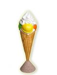 EG002 Cono de helado tridimensional de 140 cm de alto.