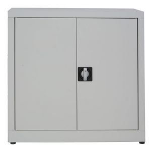 IN-Z.694.05  - Low 2door plastic storage cabinet with zinc-coated doors 80x40x80 H
