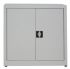 IN-Z.694.05  - Low 2door plastic storage cabinet with zinc-coated doors 80x40x80 H