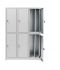 IN-Z.694.07.50 Dressing cabinet 6 Doors Overlapping plasticized zinc 120x50x180 H