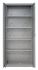IN-Z.694.09.50 -  2 deck zinc plated storage cupboard - 100x50x200 H
