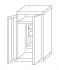 IN-Z.696.03 - 2door zinc-plated plastic Sliding Door Wardrobe - 100x40x180 H
