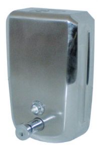 T105032 AISI 304 s. steel Soap dispenser push system 1,2 l.