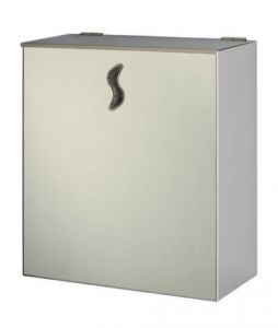 T105062 AISI 304 Polished stainless steel Wall mounted waste bin