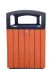 T110516 Square litter bin for outdoor spaces 70 liters