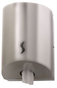 T110525 Brushed AISI 201 Stainless steel Center-pull roll towel dispenser