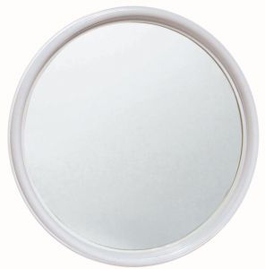 T150005 Round mirror with white frame diameter 50 cm