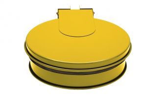 T601016 Bag holder with lid YELLOW