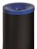T770025 Corbeille à papier anti-feu métal noir avec couvercle Bleu 90 litres 
