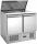 G-S900-FC Stainless steel AISI201 saladette with static refrigeration, 2 ports 