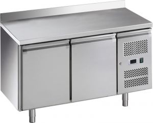 G-GN2200TN-FC Tavolo refrigerato per gastronomia ventilato, telaio inox AISI201, -2/+8 °C 
