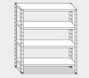 EU77266-15 estante con 4 estantes lisos ECO cm 150x60x180h